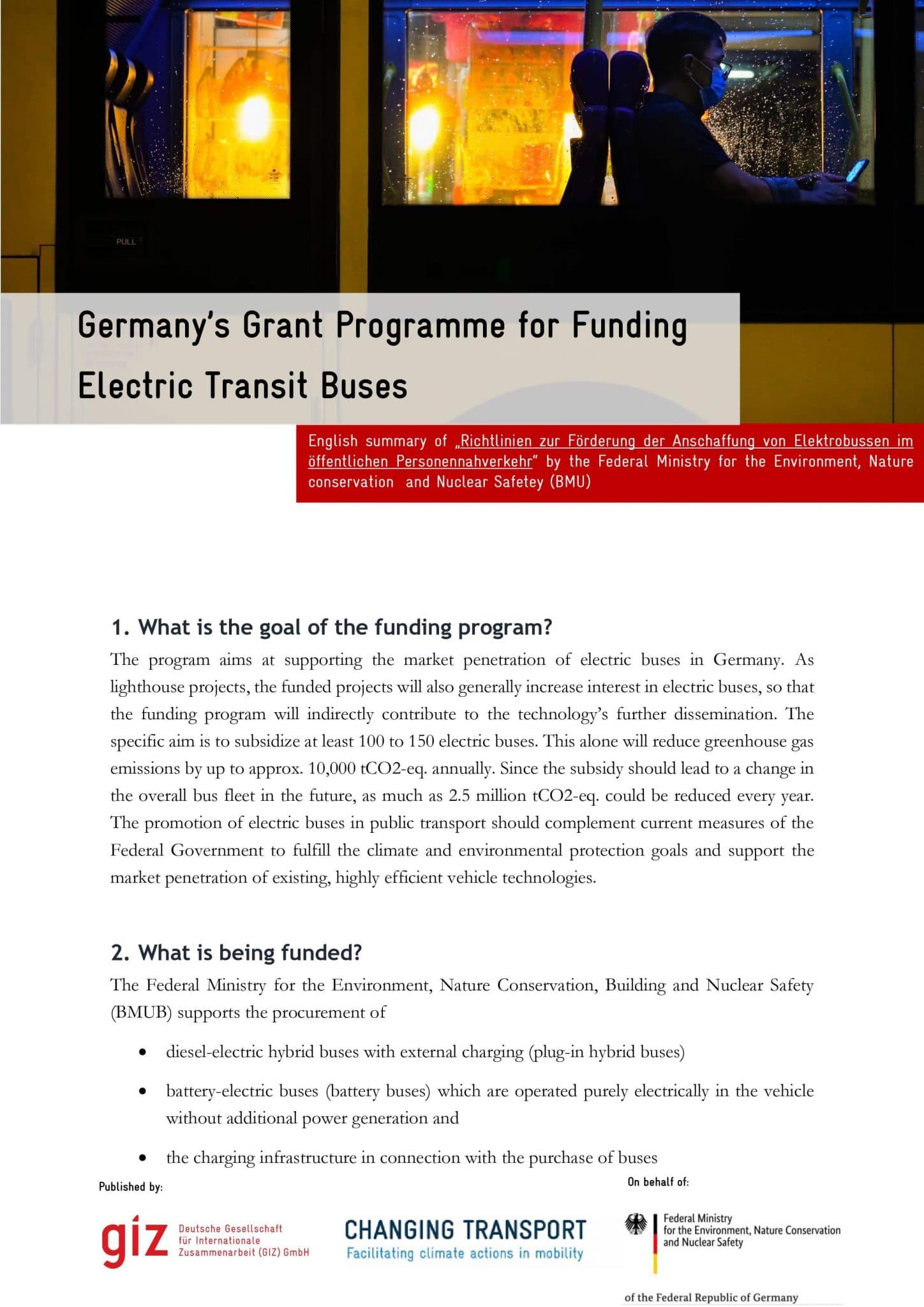 Germany S Grant Programme For Funding Electric Transit Buses Changing Transport