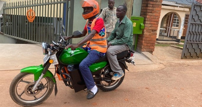 Electric motorcycle from Zembo in Uganda