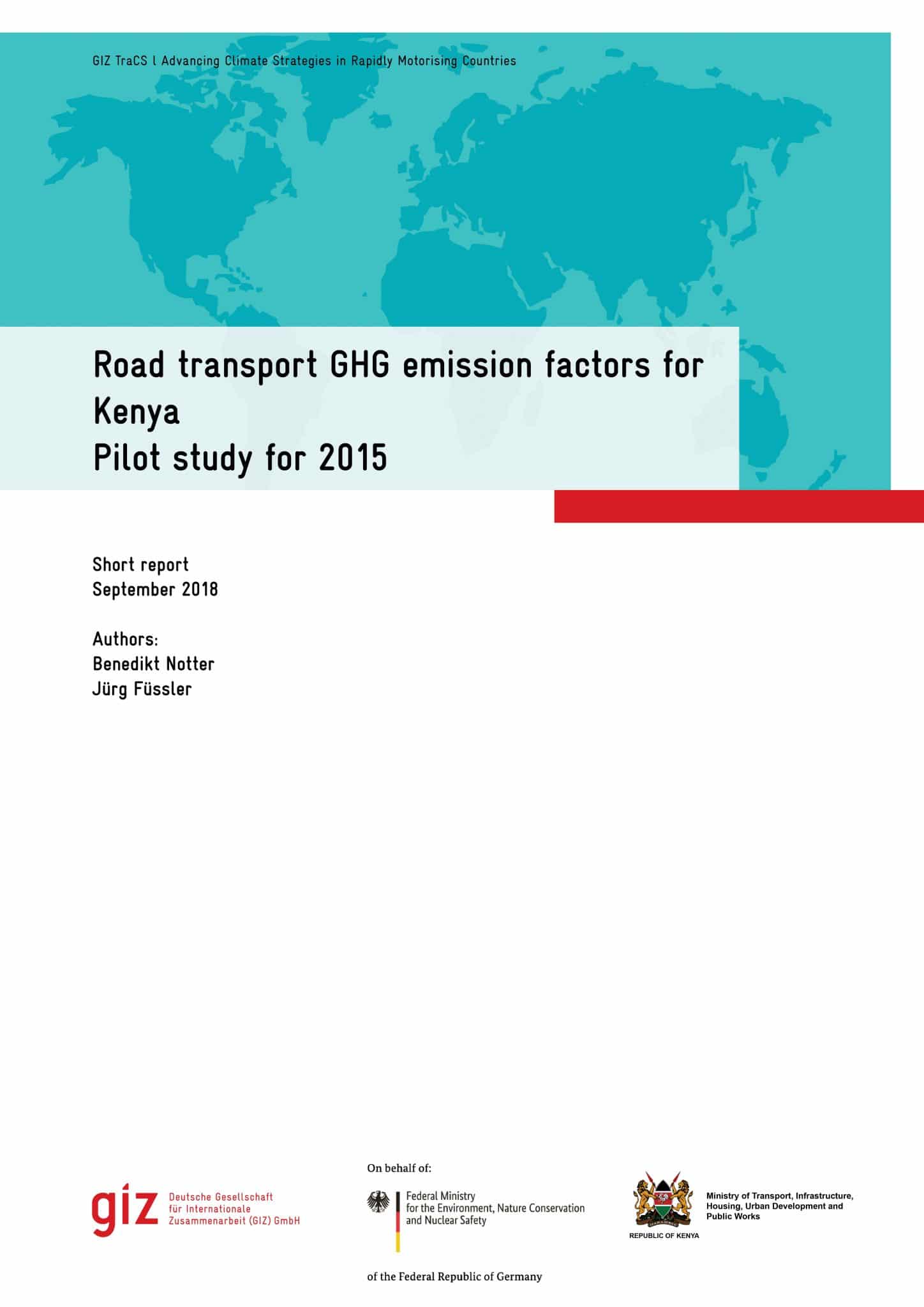 Road Transport GHG Emission Factors for Kenya - Changing Transport